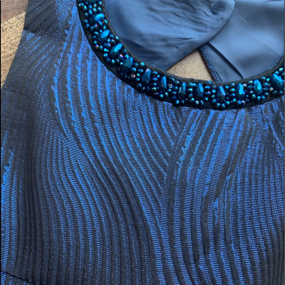 Rare Editions Formal Dress (black/blue) aero decent - Picture 3 of 5